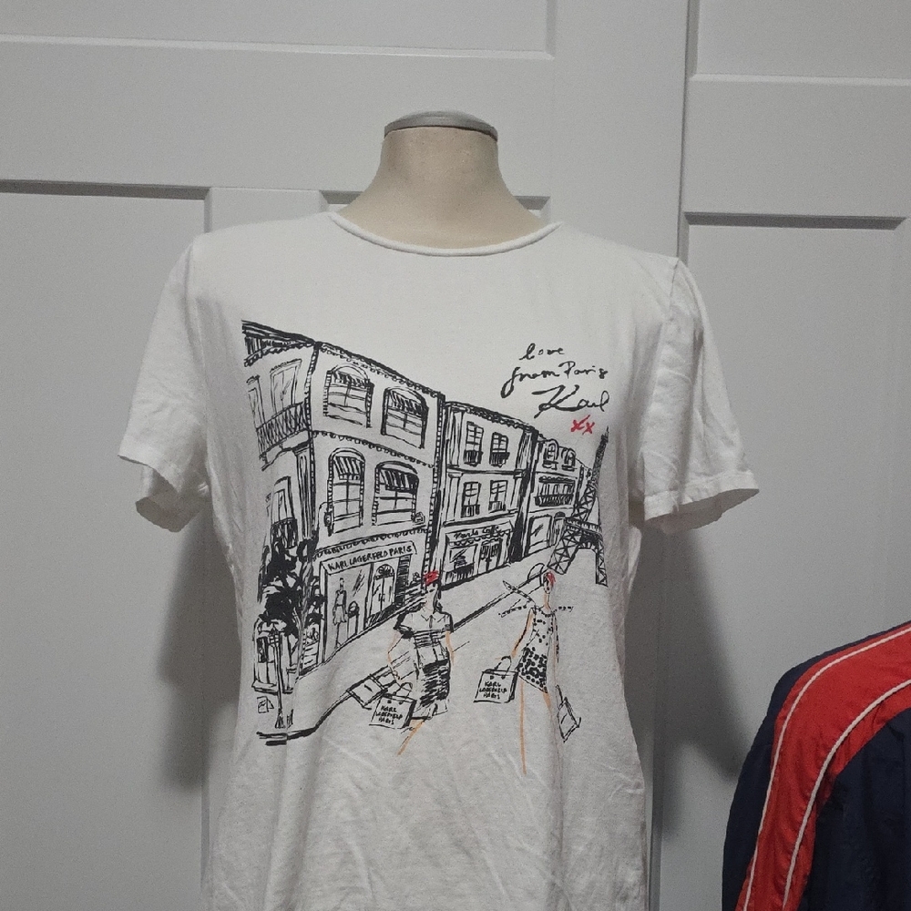 Karl Lagerfeld Love From Paris Graphic Tee